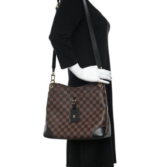 Authentic Louis Vuitton Damier Ebene Odeon MM Black - Picture 3 of 15